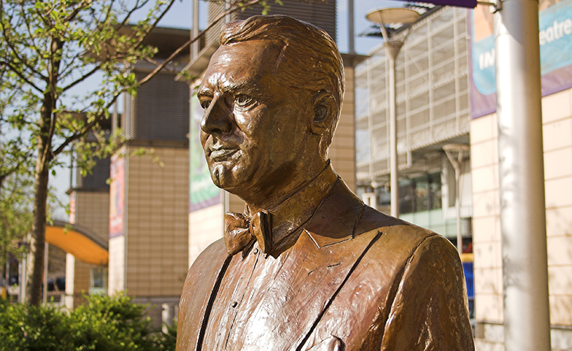 Cary Grant statue in Millennium Square